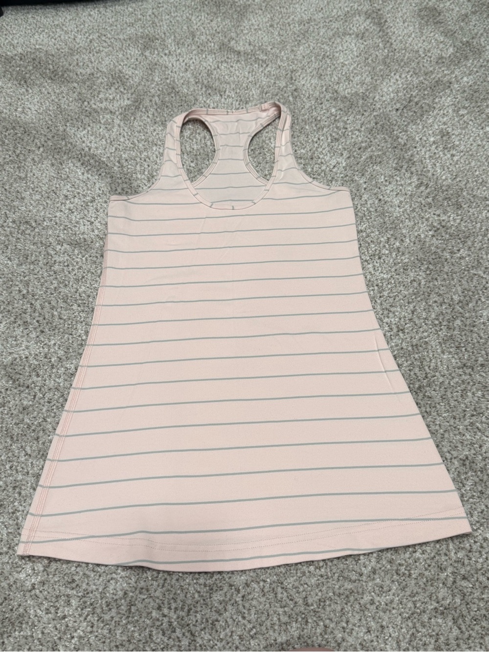 Lululemon Pink slalom Stripe Cool racerback tank